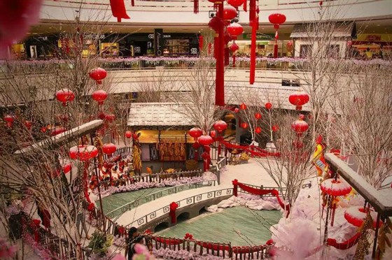 马来西亚皇后湾广场传统场景春节美陈