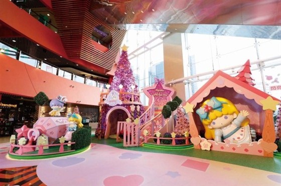 香港MegaBox商场Little Twin Stars圣诞梦幻乐园美陈
