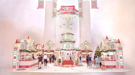 香港皇室堡：小马宝莉圣诞梦幻童乐园场景美陈
