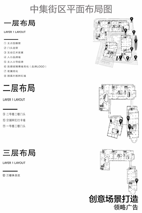 扬州·中集文昌商业中心主题街区打造 平面布局图