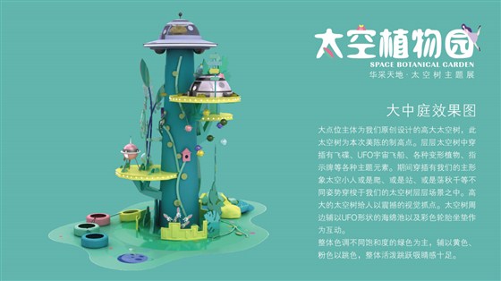 华采天地太空植物园场景美陈