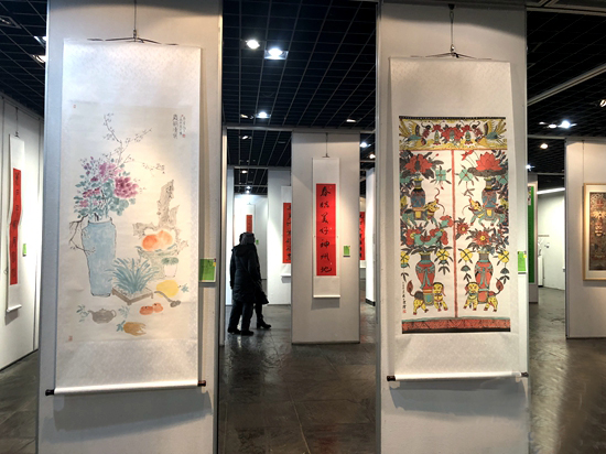 “幸福中国年——年画、春联作品展”近日在南京美术馆开幕