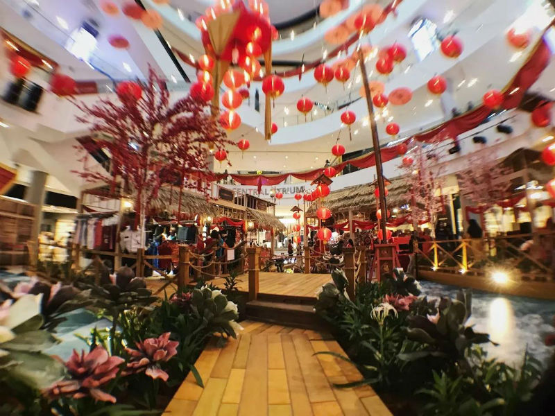 马来西亚Aman购物中心2018年春节美陈