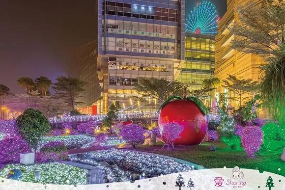 台湾高雄梦时代购物中心“爱．Sharing”圣诞节场景美陈展