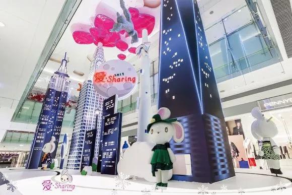 台湾高雄梦时代购物中心“爱．Sharing”圣诞节场景美陈展