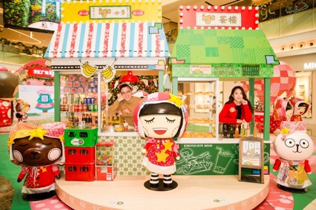 广州天汇广场igc Chocolate Rain主题圣诞场景美陈展