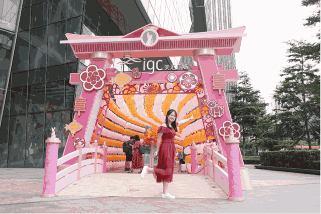 广州天汇广场中秋特色长廊场景美陈