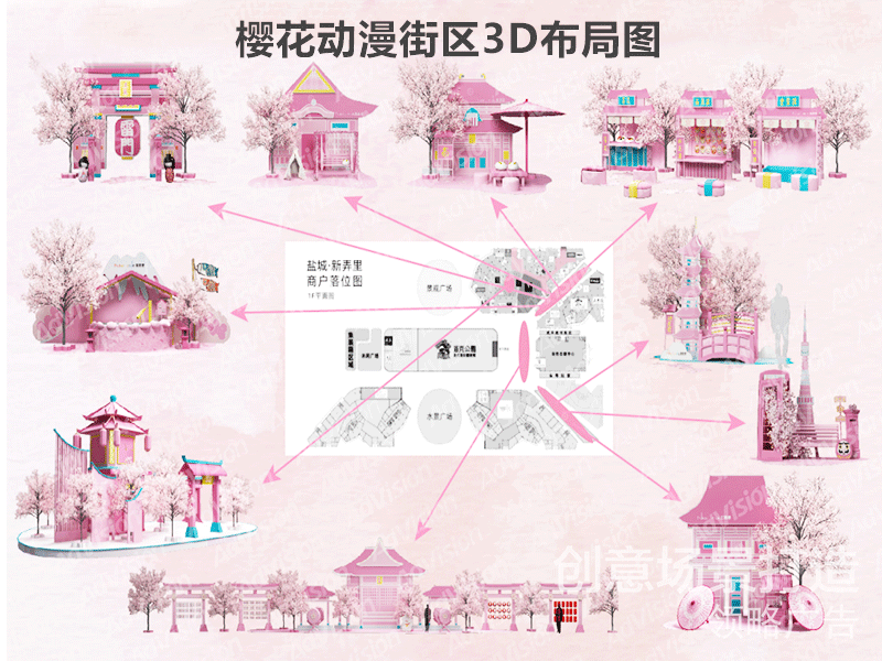 盐城·新弄里樱花动漫主题街区打造